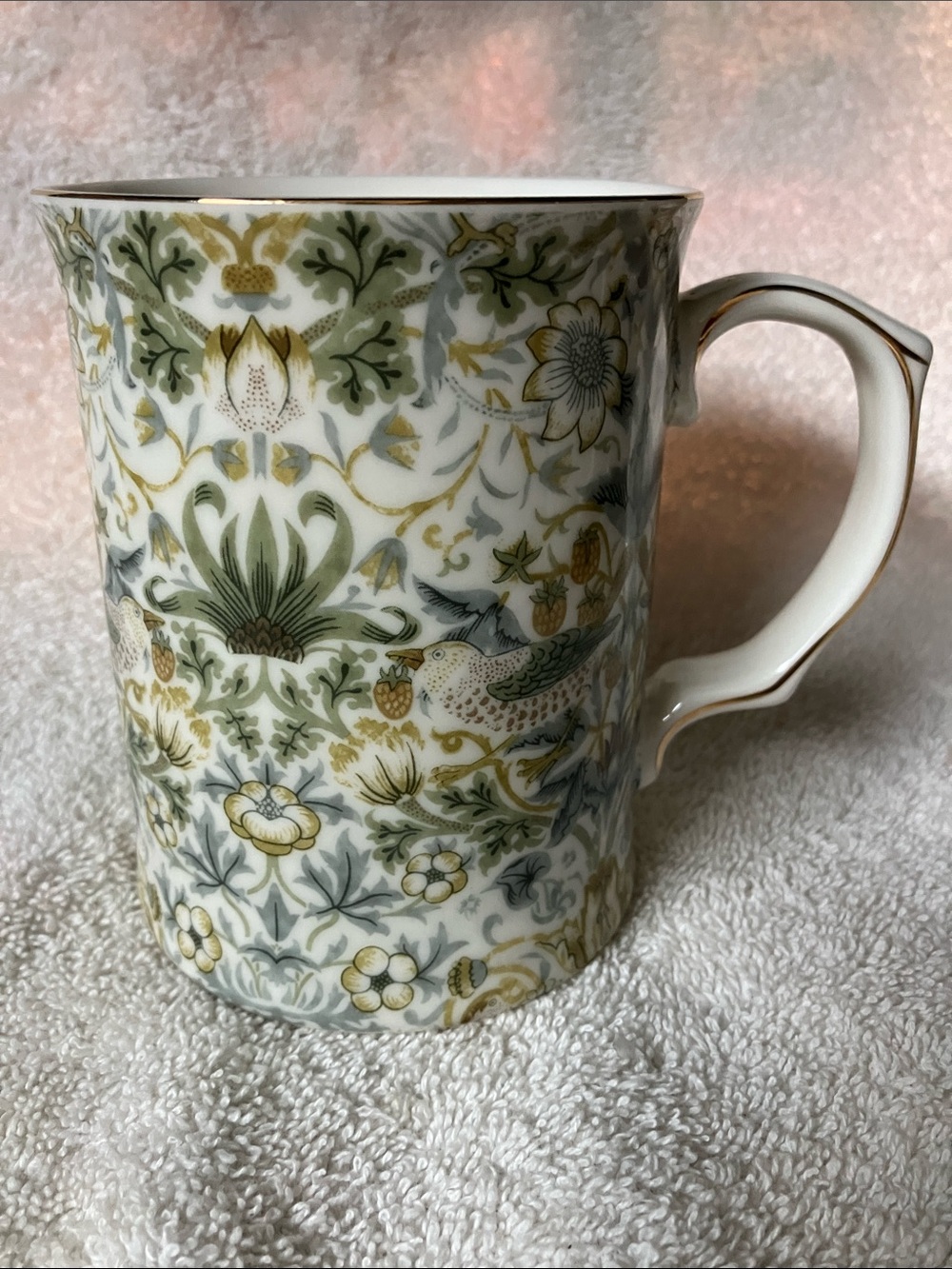 Morris & Co Strawberry Thief Birds Mug